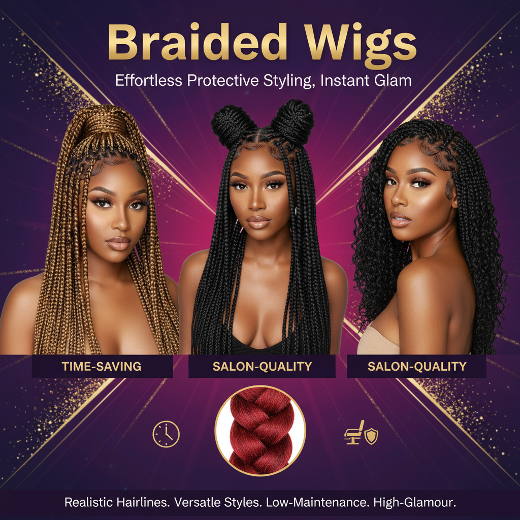 Braided Wigs – Effortless Protective Styling, Instant Glam - HalleBeauty