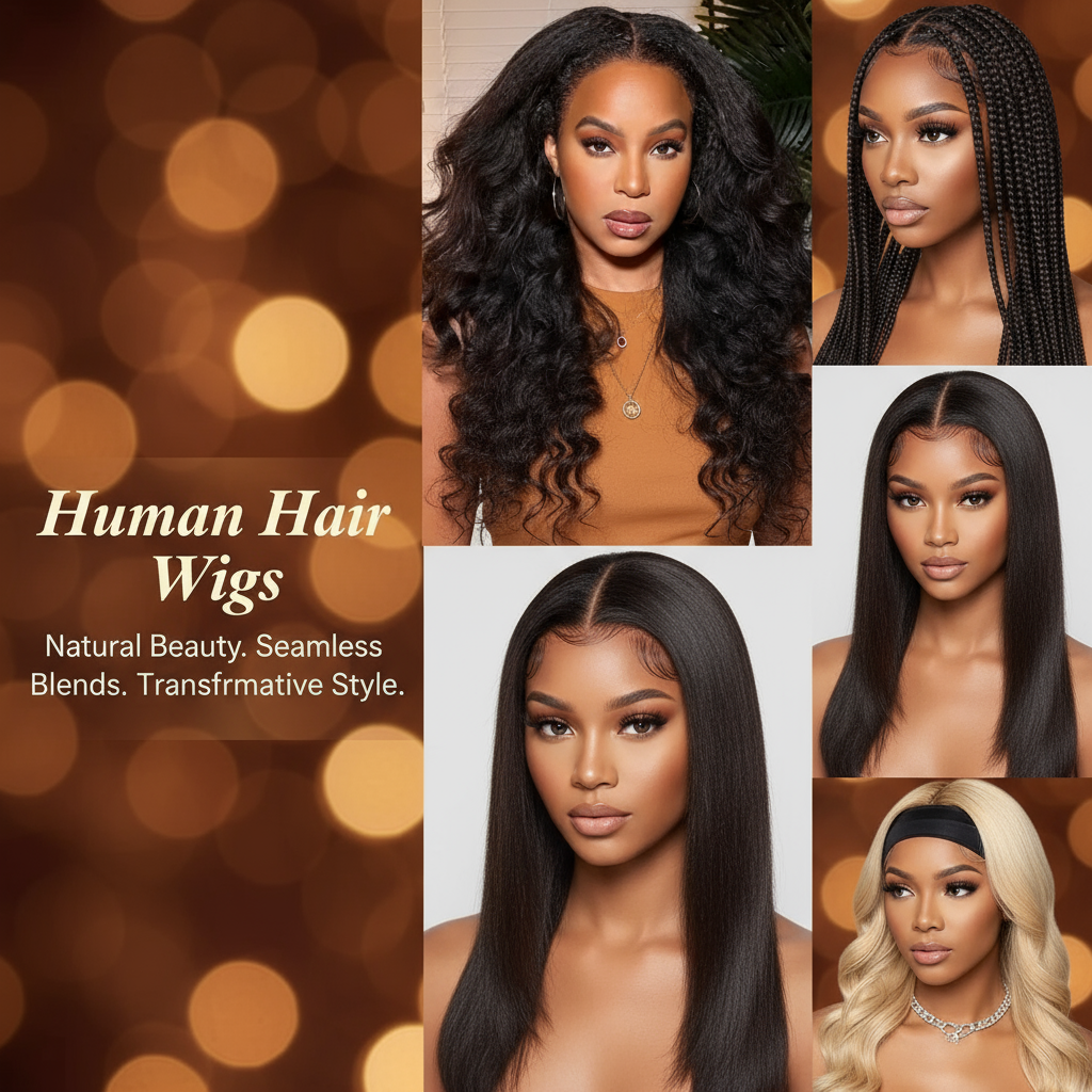Human hair Wigs - HalleBeauty