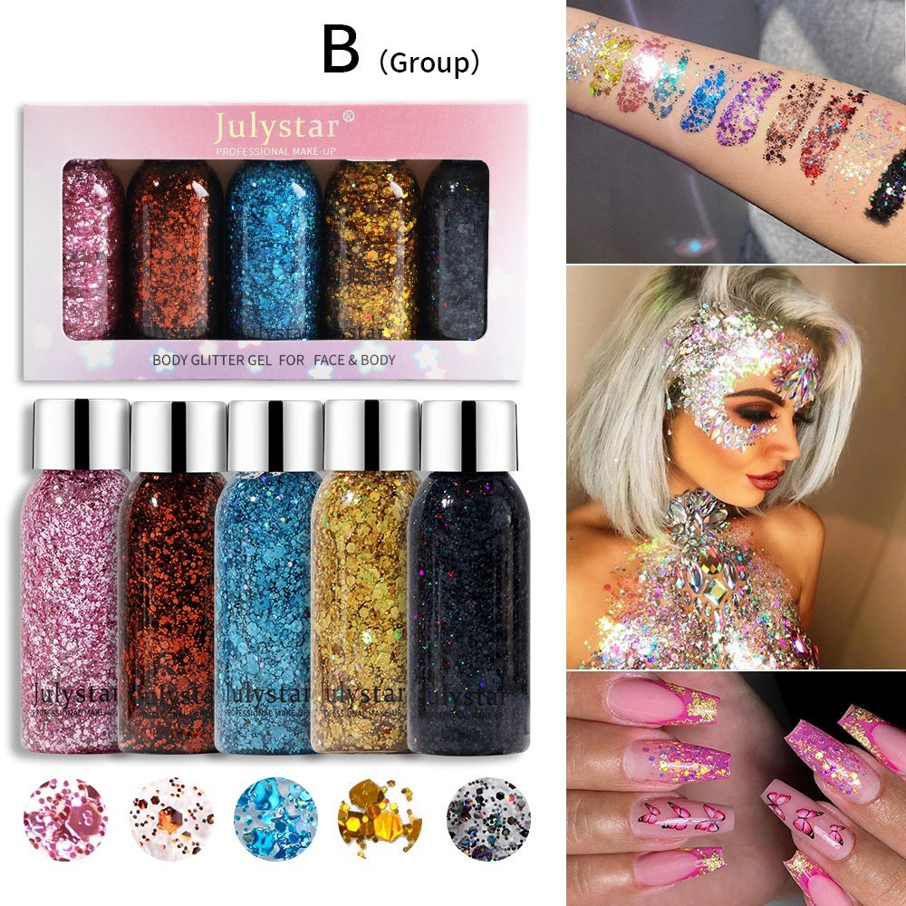 Blue Sequins Liquid Eye Shadow