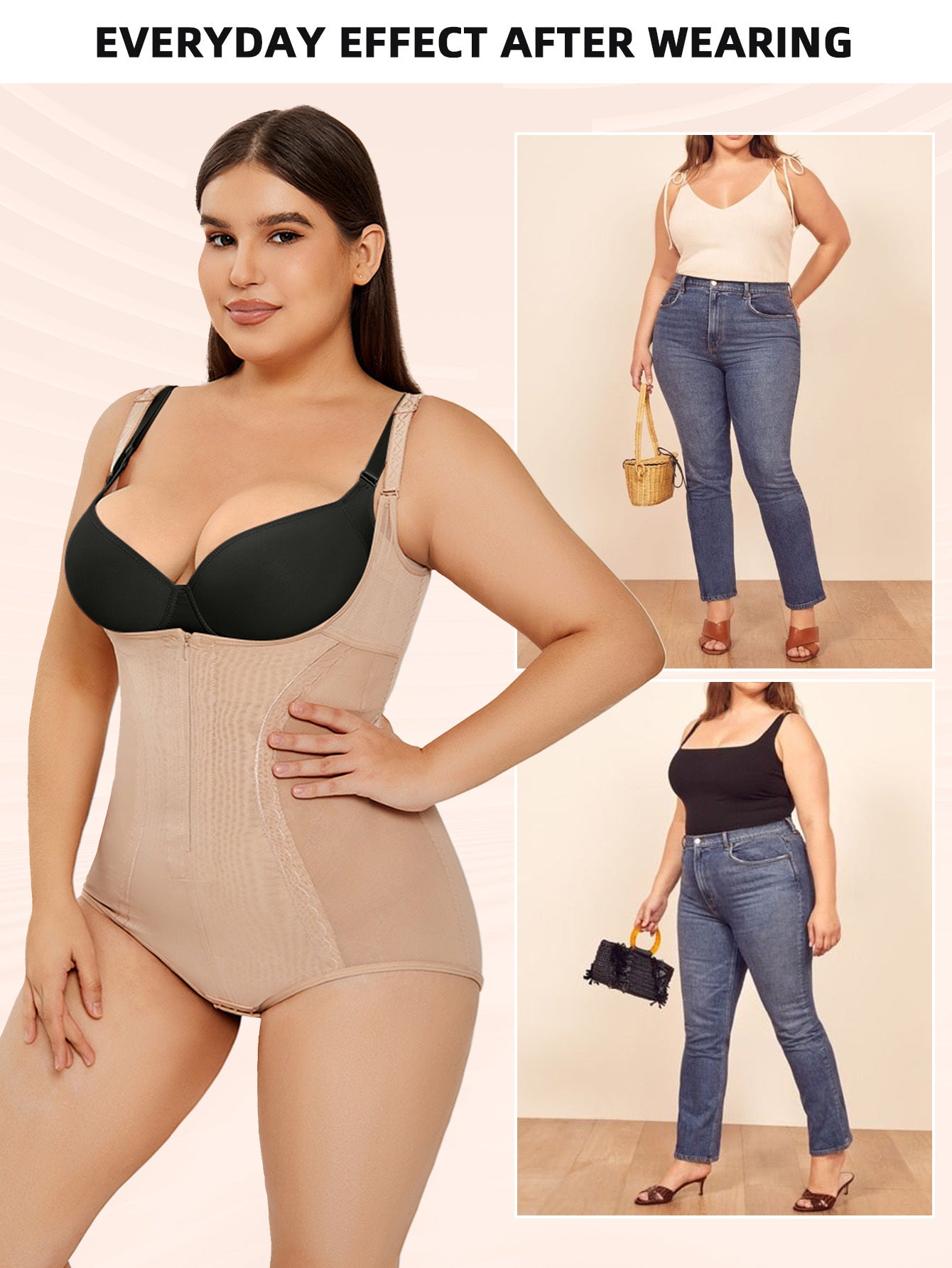 Tummy Control Shapewear Bodysuit - Slim Body Shaper