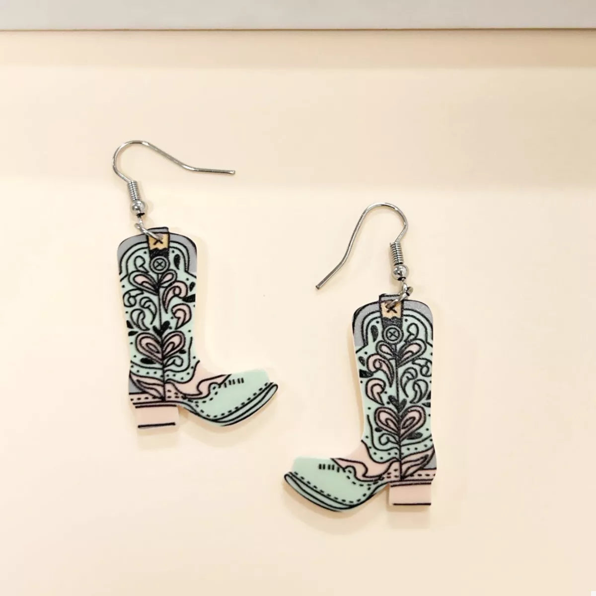 Western Boot Dangle Earrings | Shop Hallebeauty