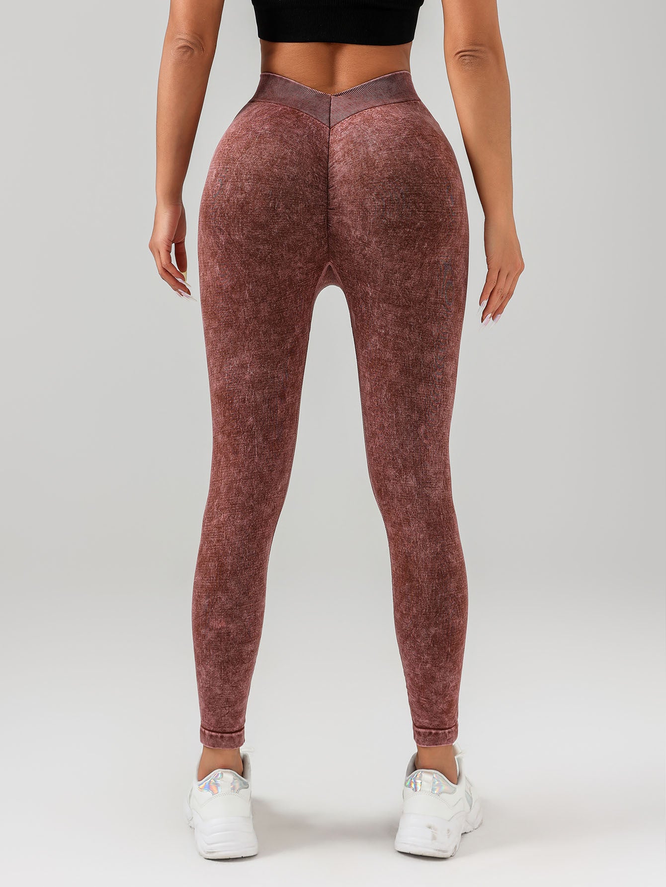 3-Pack Scrunch Butt V-Back Leggings | High Waist Yoga Pants