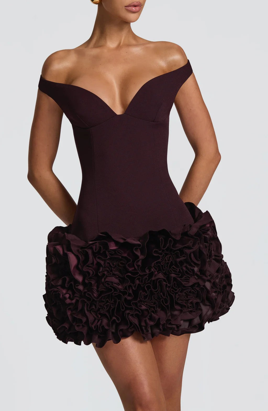 Fitted Strapless Bodycon Mini Dress | Hallebeauty