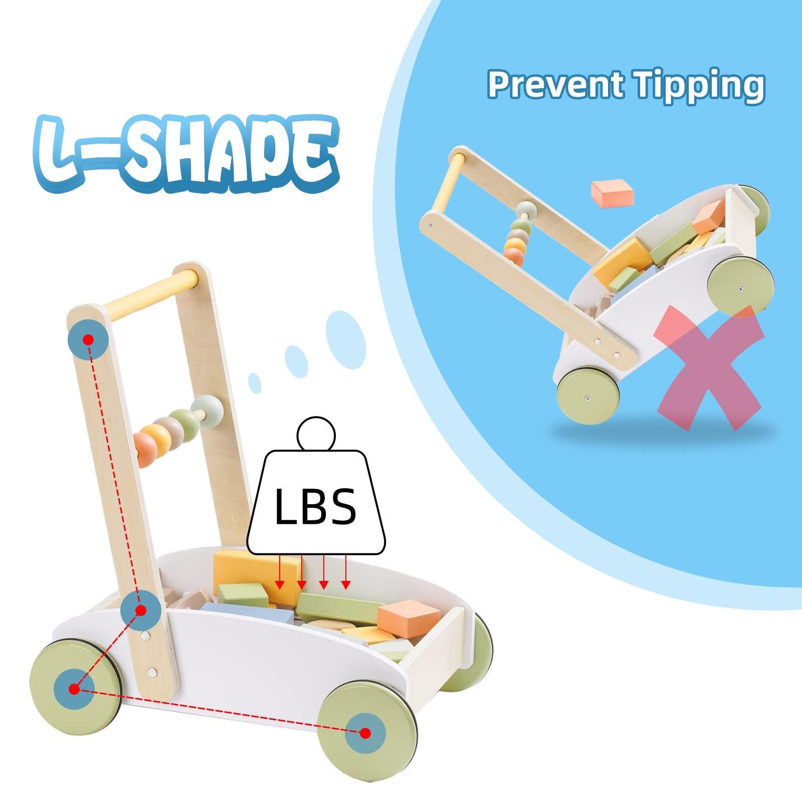 Push Along Baby Walker | Toddler Activity & Support