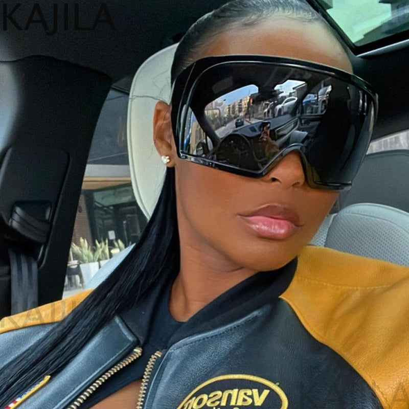 Punk Shield Sunglasses - Oversized Unisex Frames | UV400
