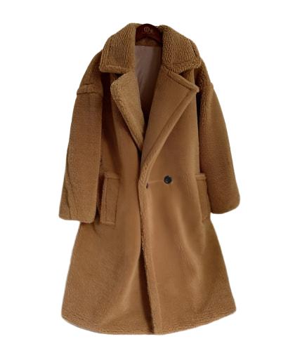 Lapel Lamb Fleece Coat – Luxe Warmth for Winter Days