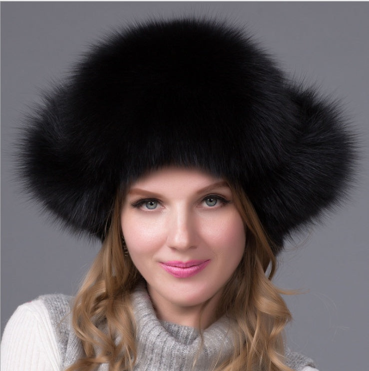 Women’s Fox Fur Hat - Luxurious & Warm Winter Style