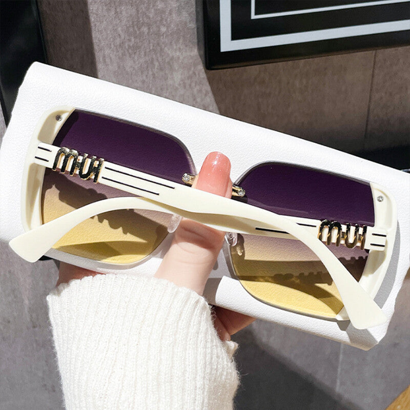 Vintage Rimless Sunglasses - Luxury Retro