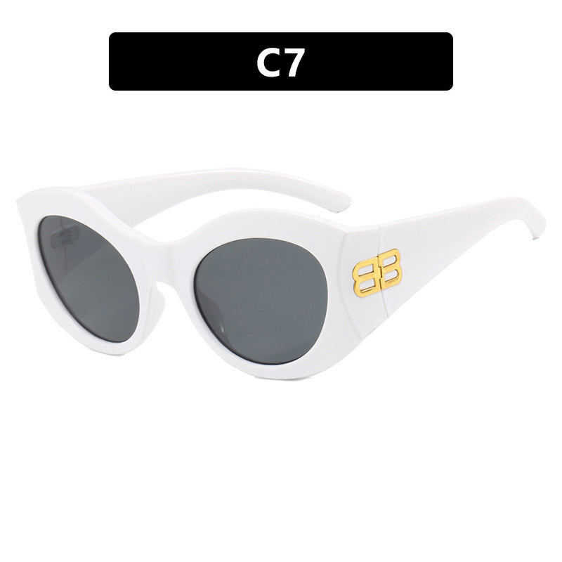 Vintage Square Cat Eye Sunglasses