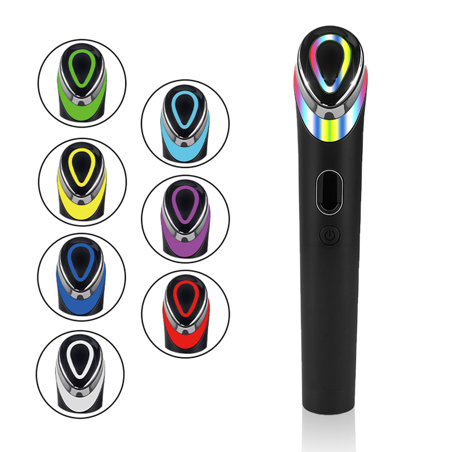 7-Color LED Eye Massager – Light Therapy & Vibration - Hallebeauty