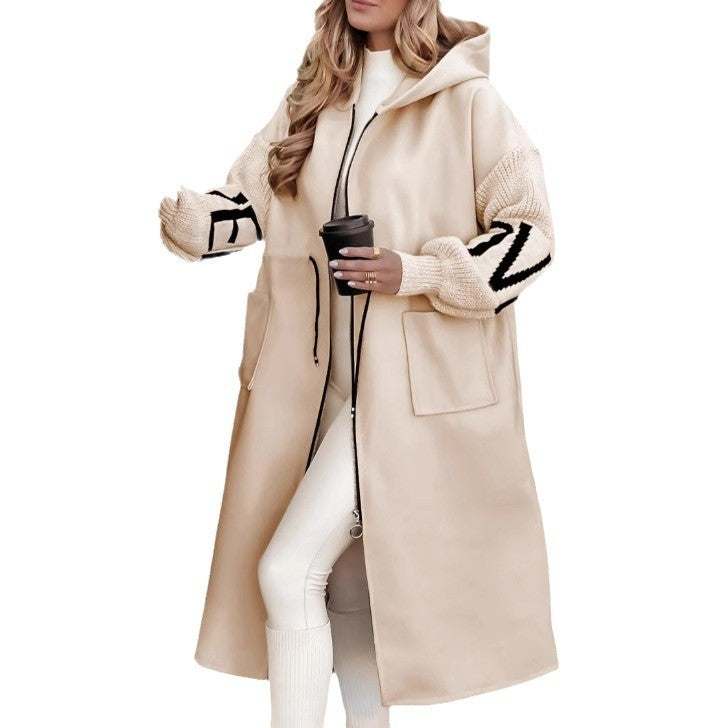 Hooded Windbreaker Jacket - Stylish Women's Coat