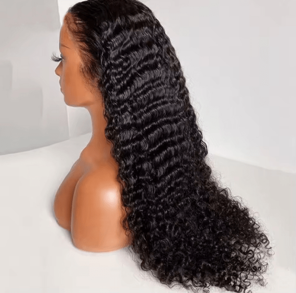 13x4 Deep Wave Lace Frontal Wig – 100% Human Hair - HalleBeauty