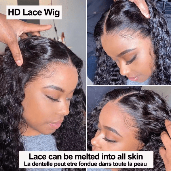 13x4 Deep Wave Lace Frontal Wig – 100% Human Hair - HalleBeauty
