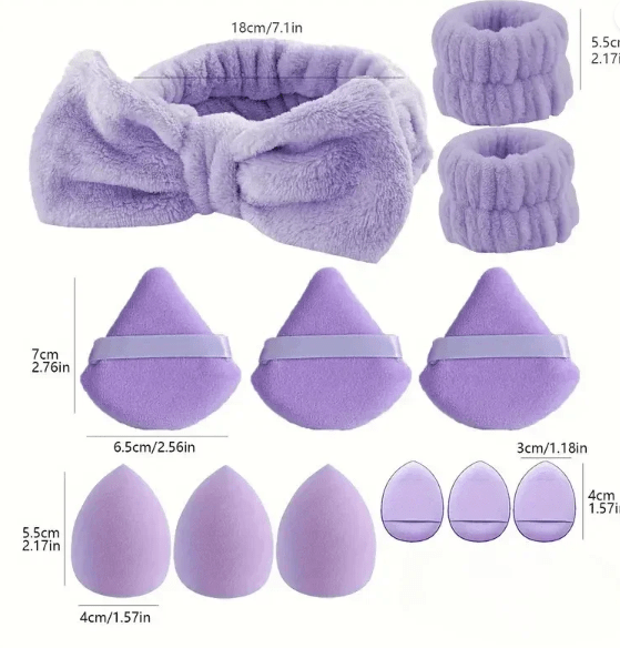 15 - Piece Makeup Sponge Set - Beauty Blenders & Accessories - HalleBeauty