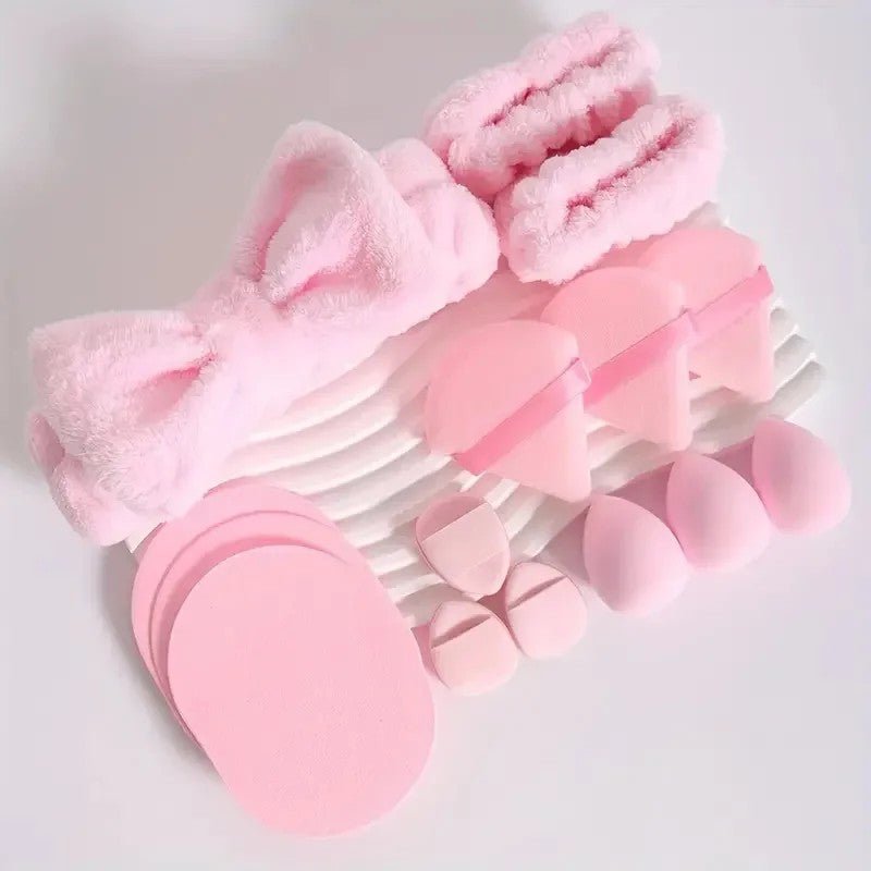 15 - Piece Makeup Sponge Set - Beauty Blenders & Accessories - HalleBeauty