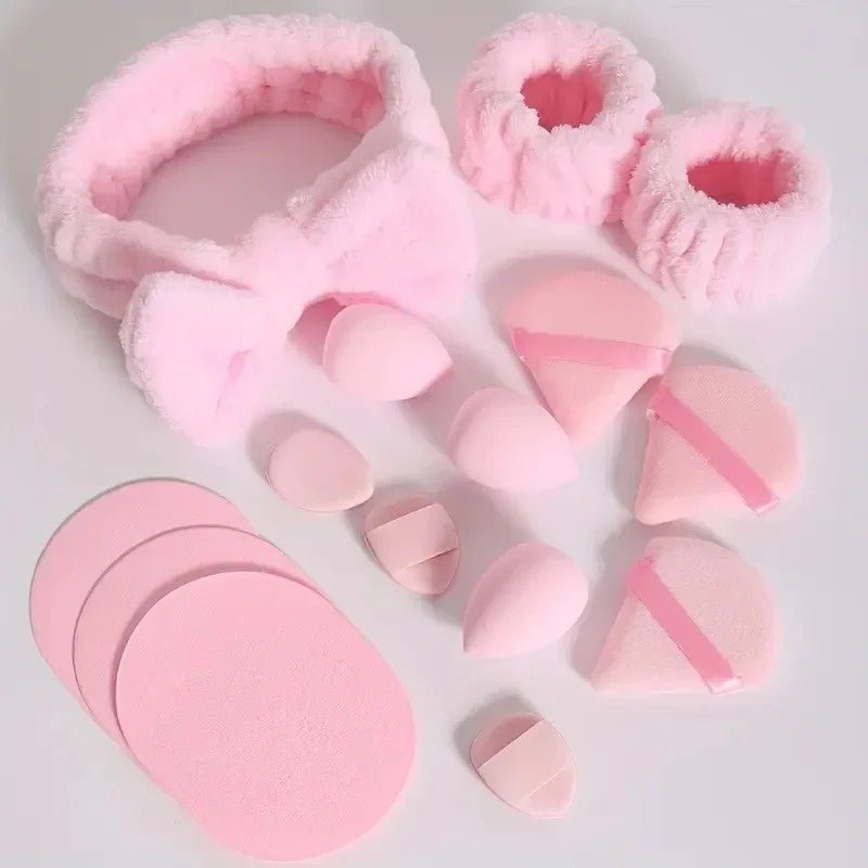 15 - Piece Makeup Sponge Set - Beauty Blenders & Accessories - HalleBeauty