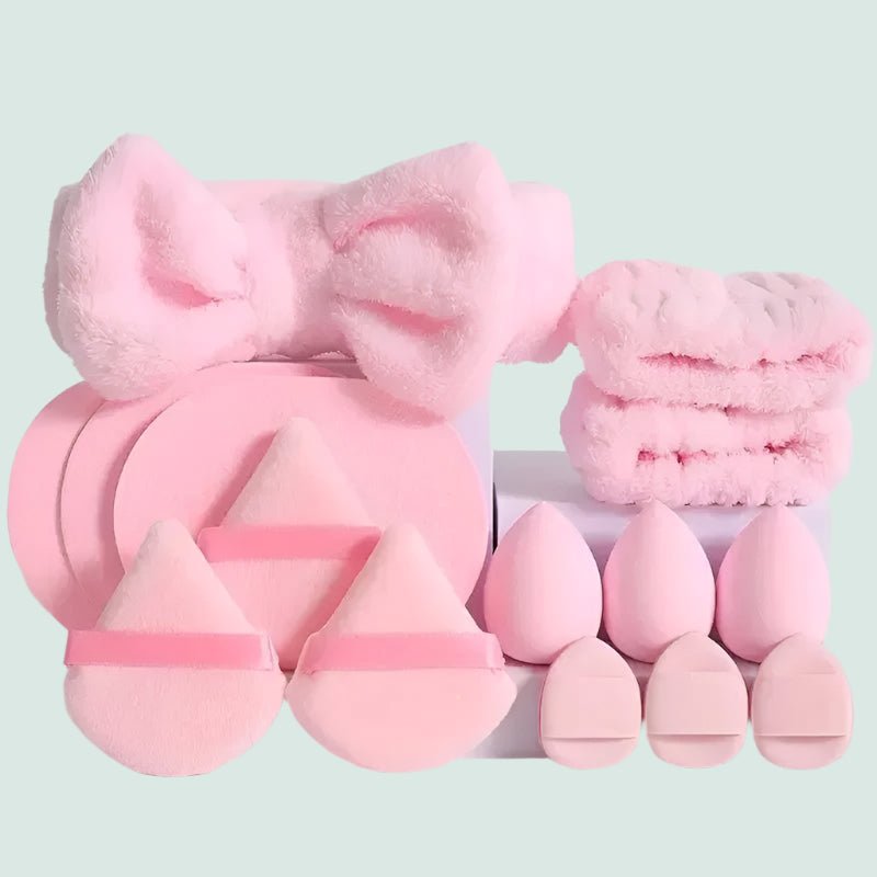 15 - Piece Makeup Sponge Set - Beauty Blenders & Accessories - HalleBeauty