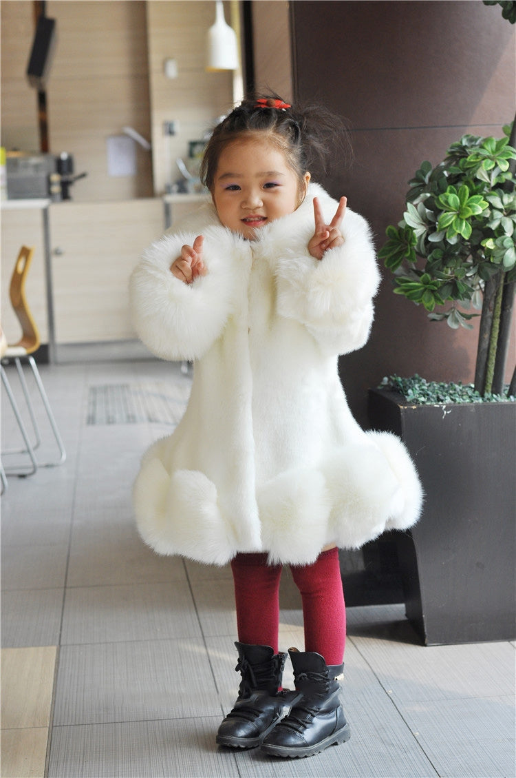 Stylish Children’s Faux Fur Coat - Warm Winter Jacket