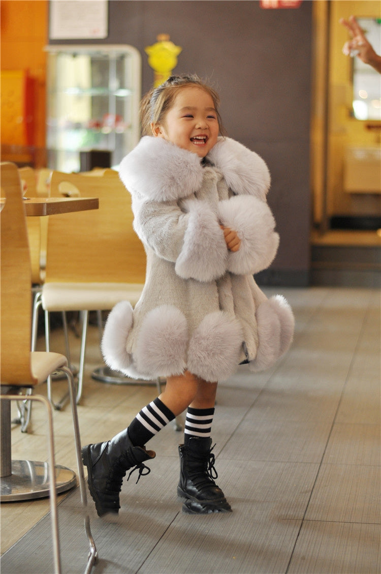 Stylish Children’s Faux Fur Coat - Warm Winter Jacket