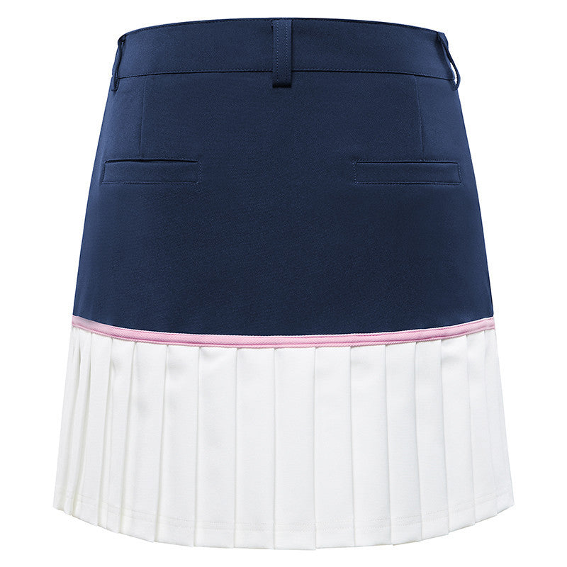 Pleated Polo Skirt - Stylish & Classic Design  Navy Blue