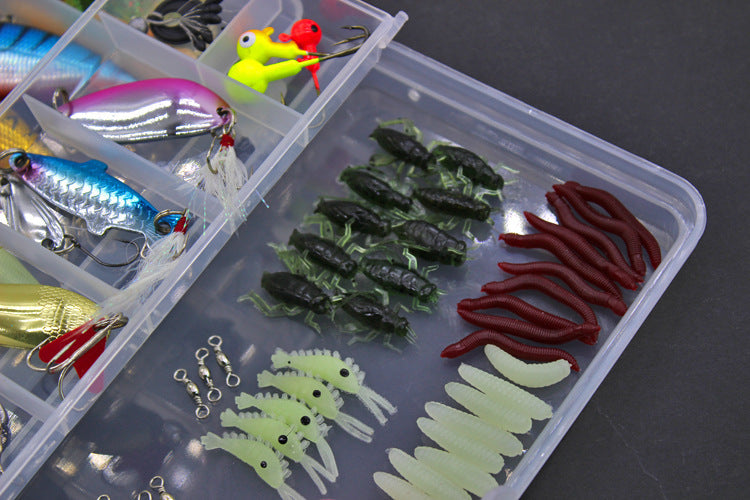 Fishing Gear Sequined Soft Bait Set | Lifelike Lures for Freshwater & Saltwater