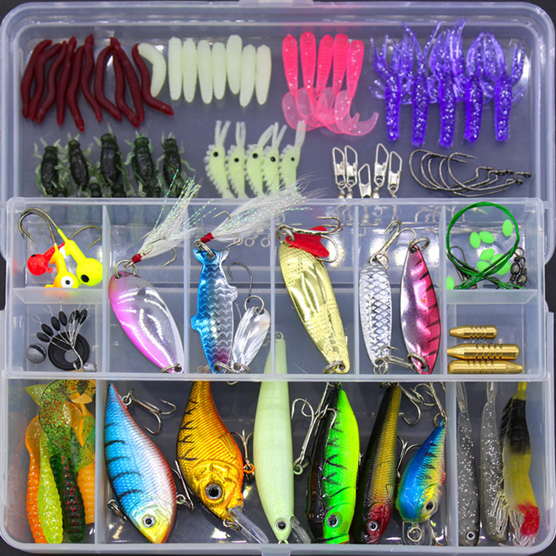 Sequined Soft Bait Set - Lifelike Fishing Lures for All Waters