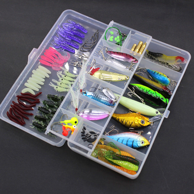 Fishing Gear Sequined Soft Bait Set | Lifelike Lures for Freshwater & Saltwater