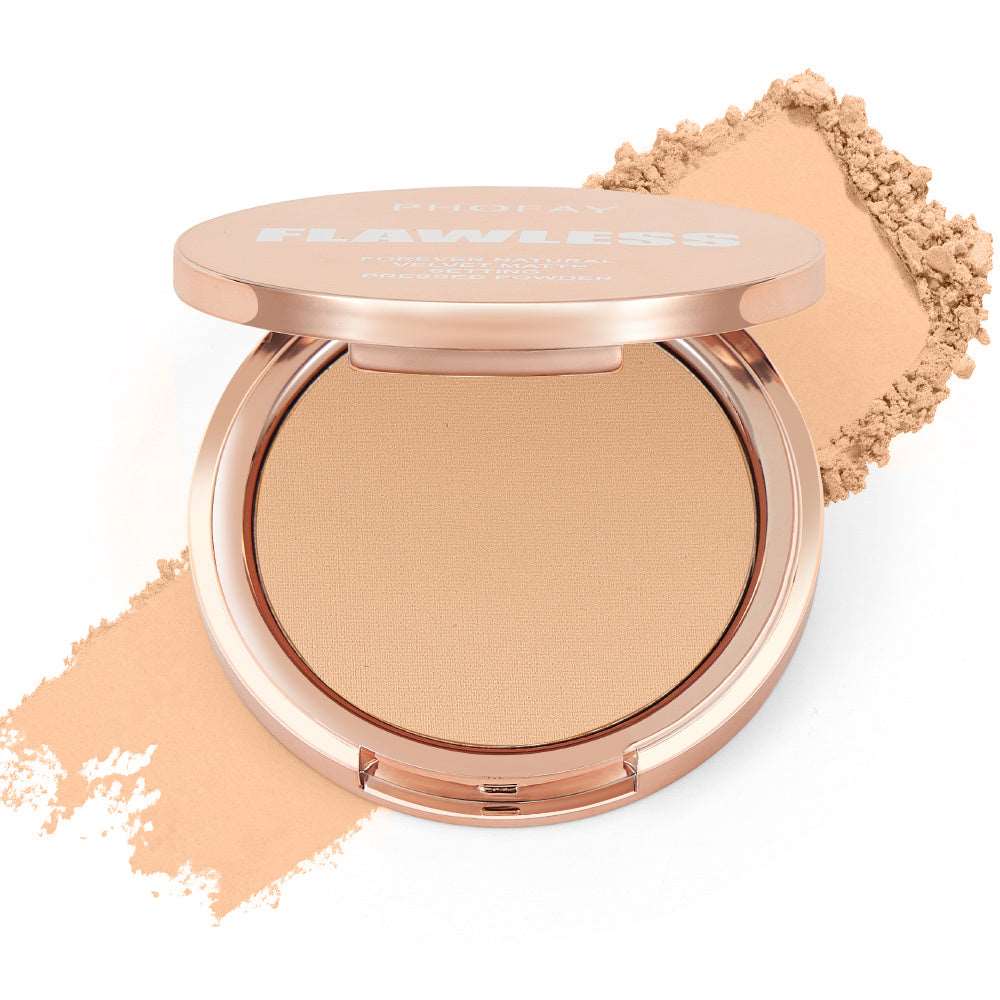 PHOFAY Matte Setting Pressed Powder | Shine-Free Finish