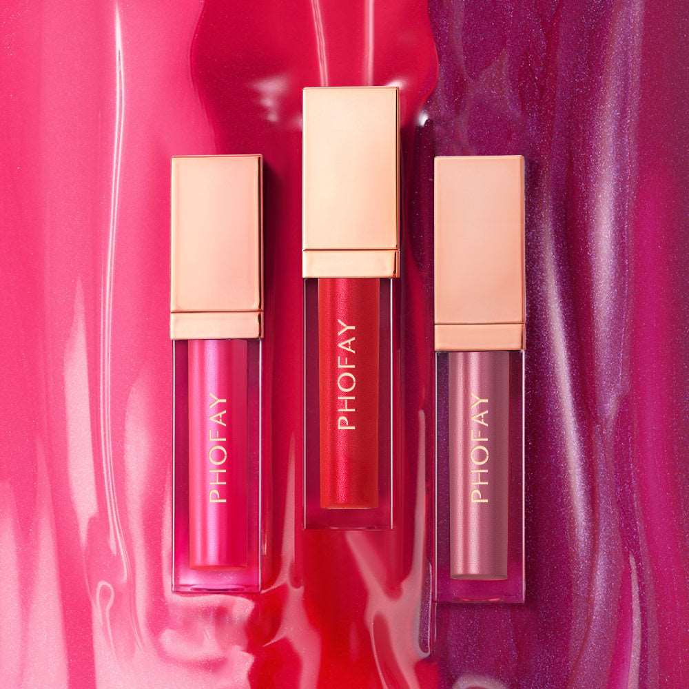 PHOFAY Ultra-Glossy Lip Gloss | High-Shine, Non-Sticky Finish