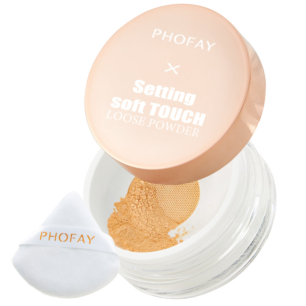 PHOFAY Soft Touch Loose Powder | Smooth, Long-Lasting Setting