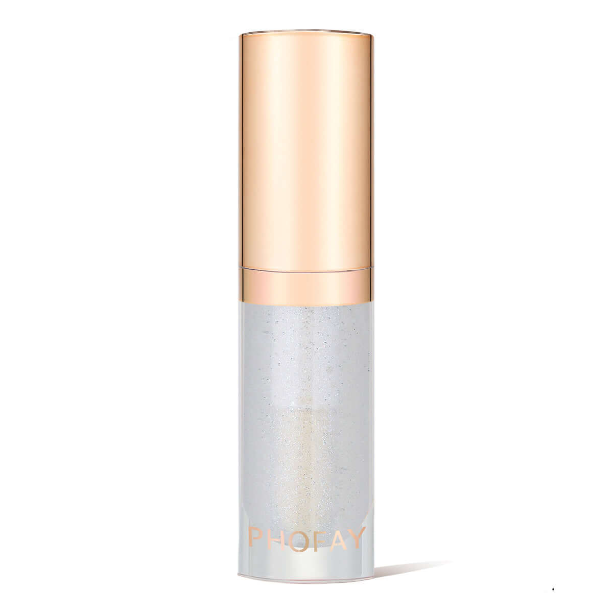 PHOFAY Moisturizing Warm Lip Oil in a sleek, silver and gold bottle, designed for lip hydration and warmth.