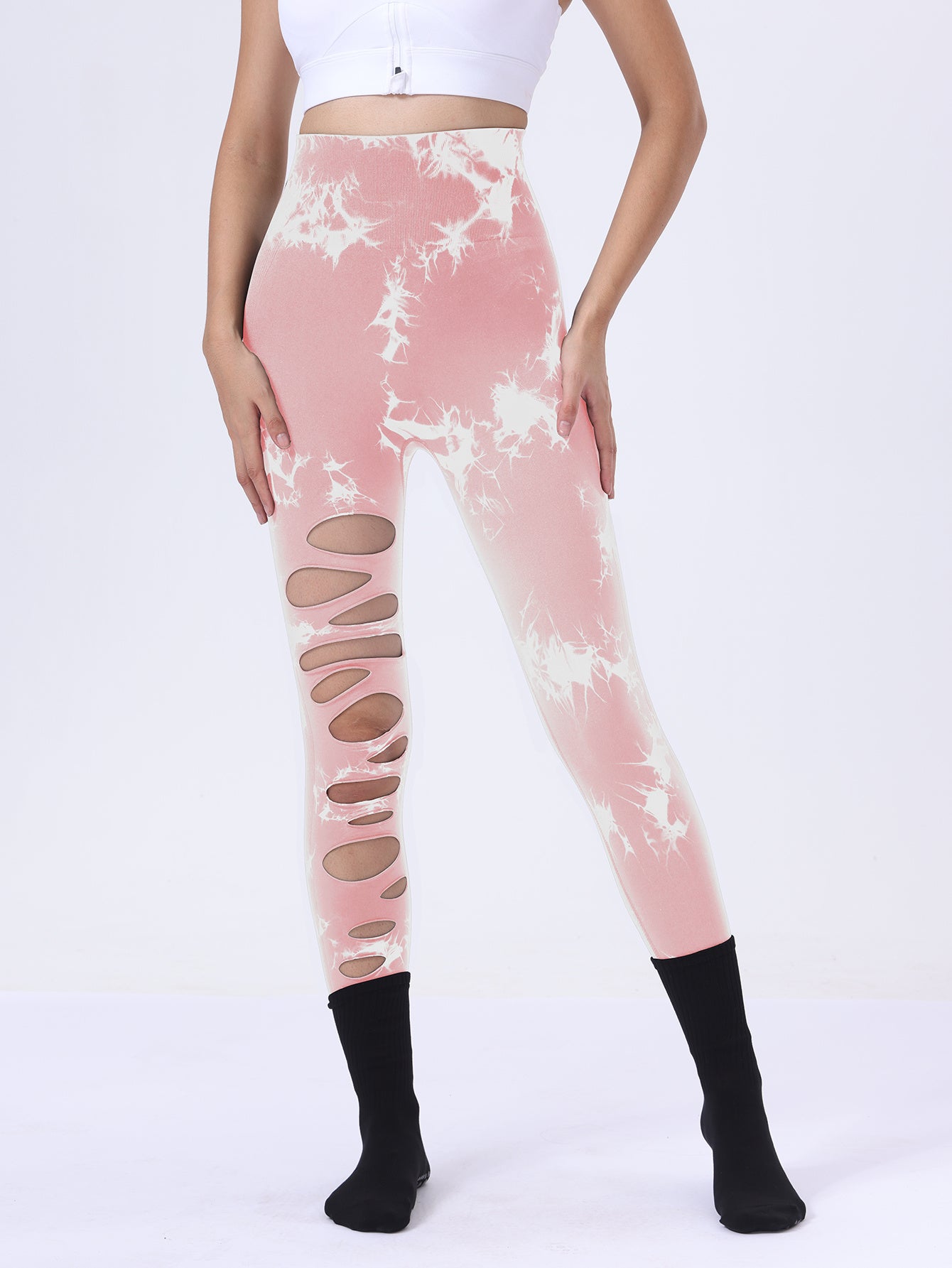 Butt Lifting Yoga Pants | Tie Dye Tummy Control Leggings