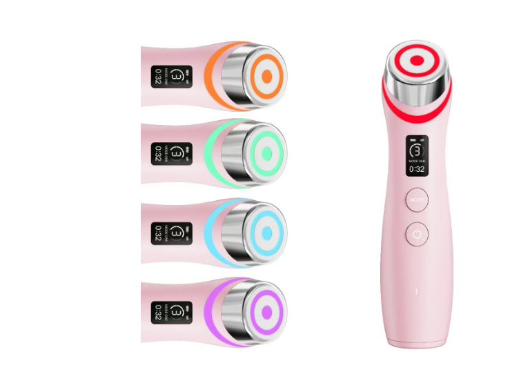 Microcurrent LED Face Massager – Light Therapy - Hallebeauty