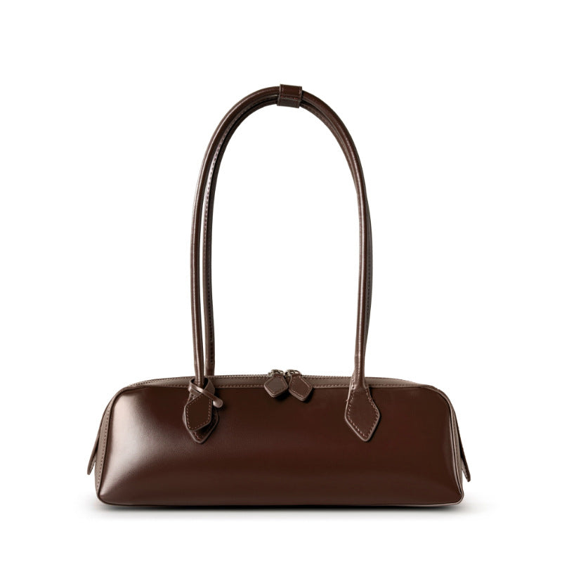 Vintage Leather Shoulder Bag – Women's Retro Purse