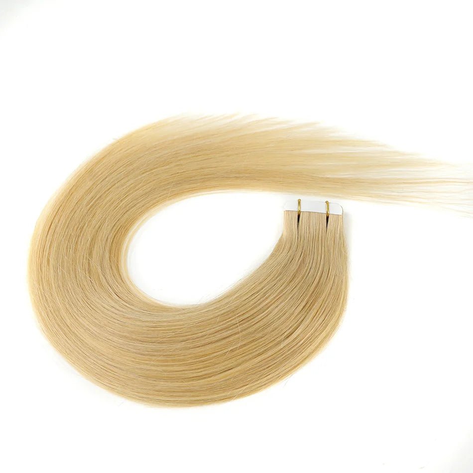 20pcs Remy Straight Invisible Tape Ins Hair Extensions - HalleBeauty