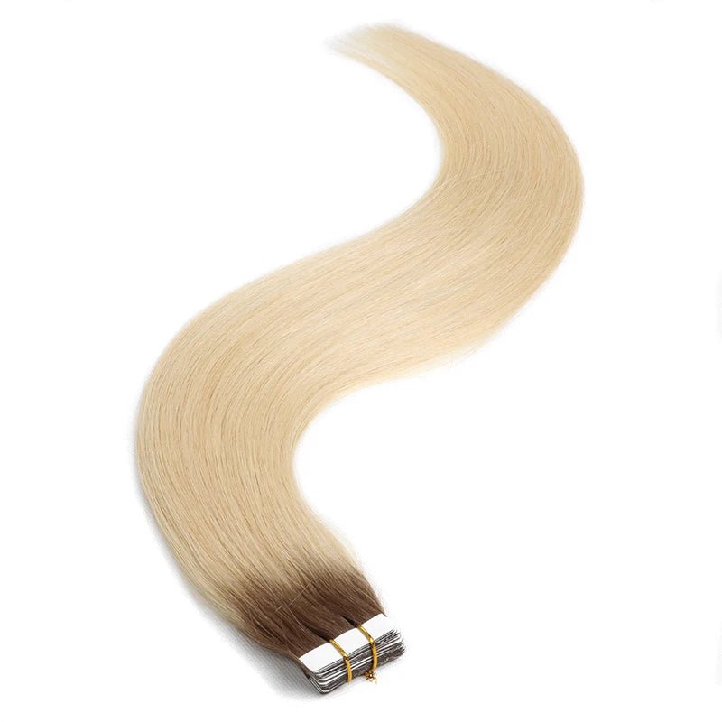 20pcs Remy Straight Invisible Tape Ins Hair Extensions - HalleBeauty