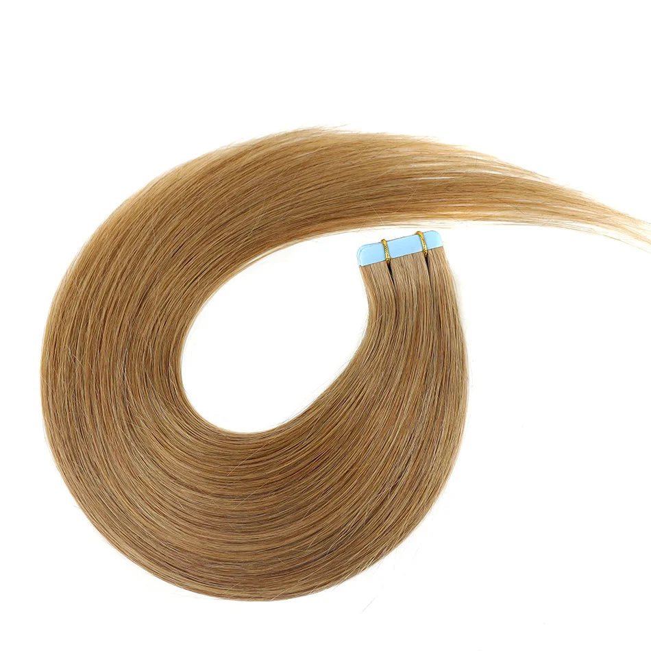 20pcs Remy Straight Invisible Tape Ins Hair Extensions - HalleBeauty