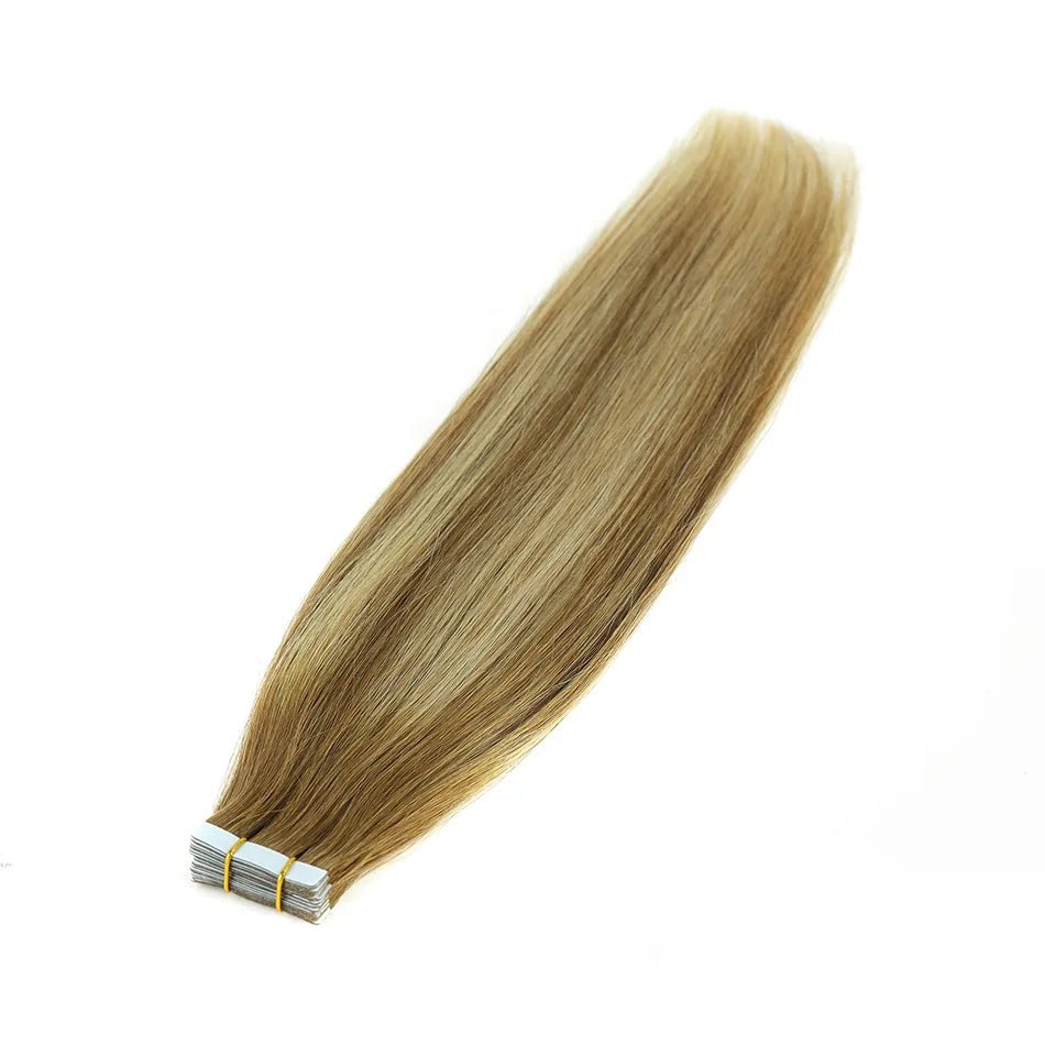 20pcs Remy Straight Invisible Tape Ins Hair Extensions - HalleBeauty