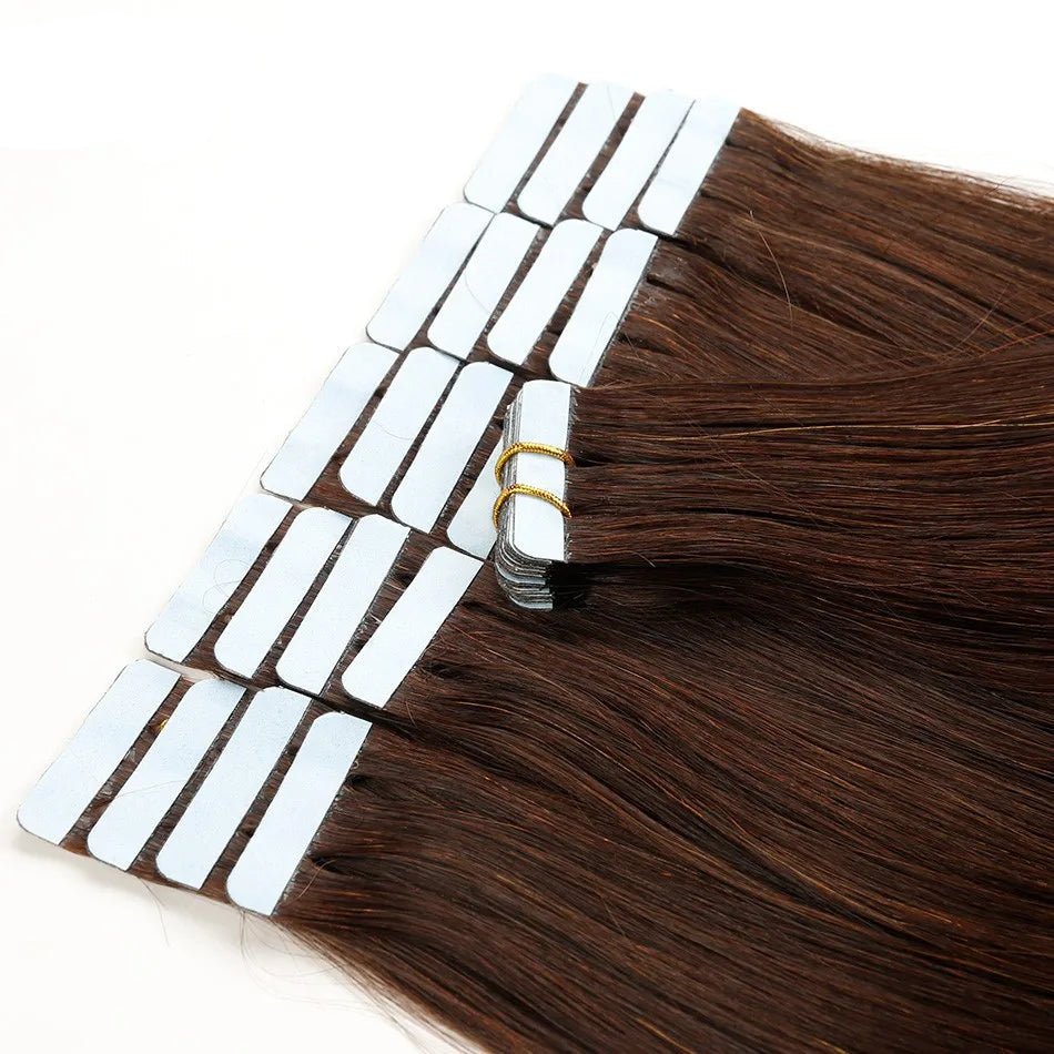 20pcs Remy Straight Invisible Tape Ins Hair Extensions - HalleBeauty