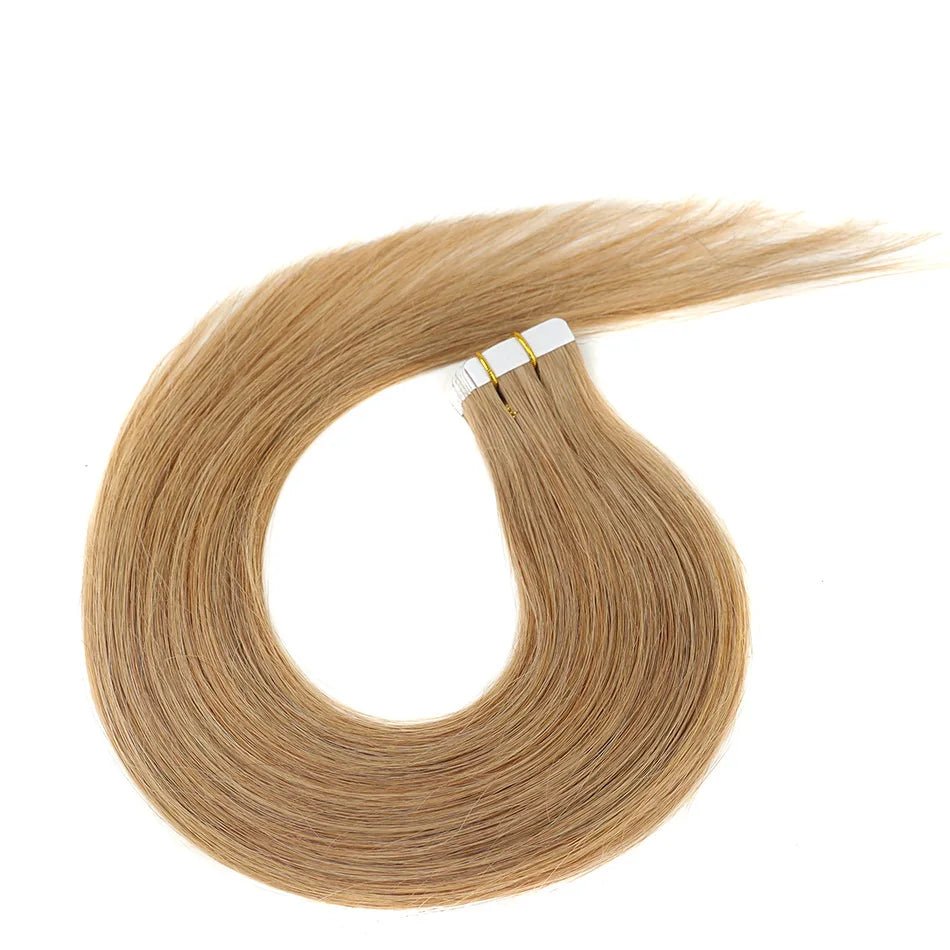 20pcs Remy Straight Invisible Tape Ins Hair Extensions - HalleBeauty