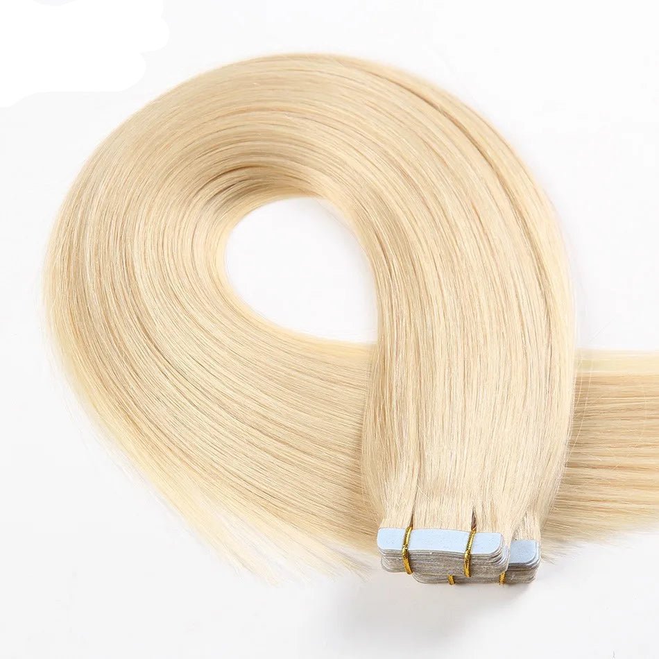 20pcs Remy Straight Invisible Tape Ins Hair Extensions - HalleBeauty