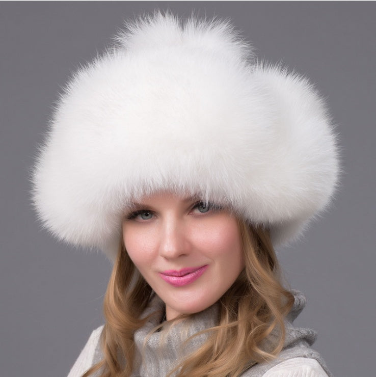 Women’s Fox Fur Hat - Luxurious & Warm Winter Style