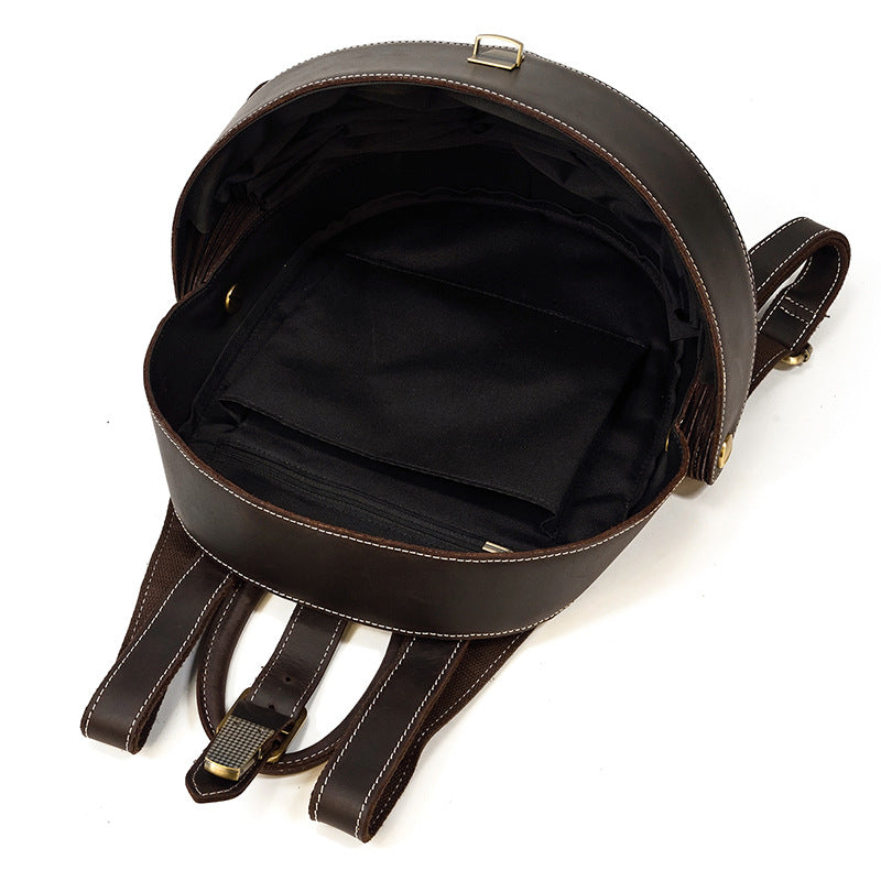 Vintage Leather Beetle Backpack | Hallebeauty