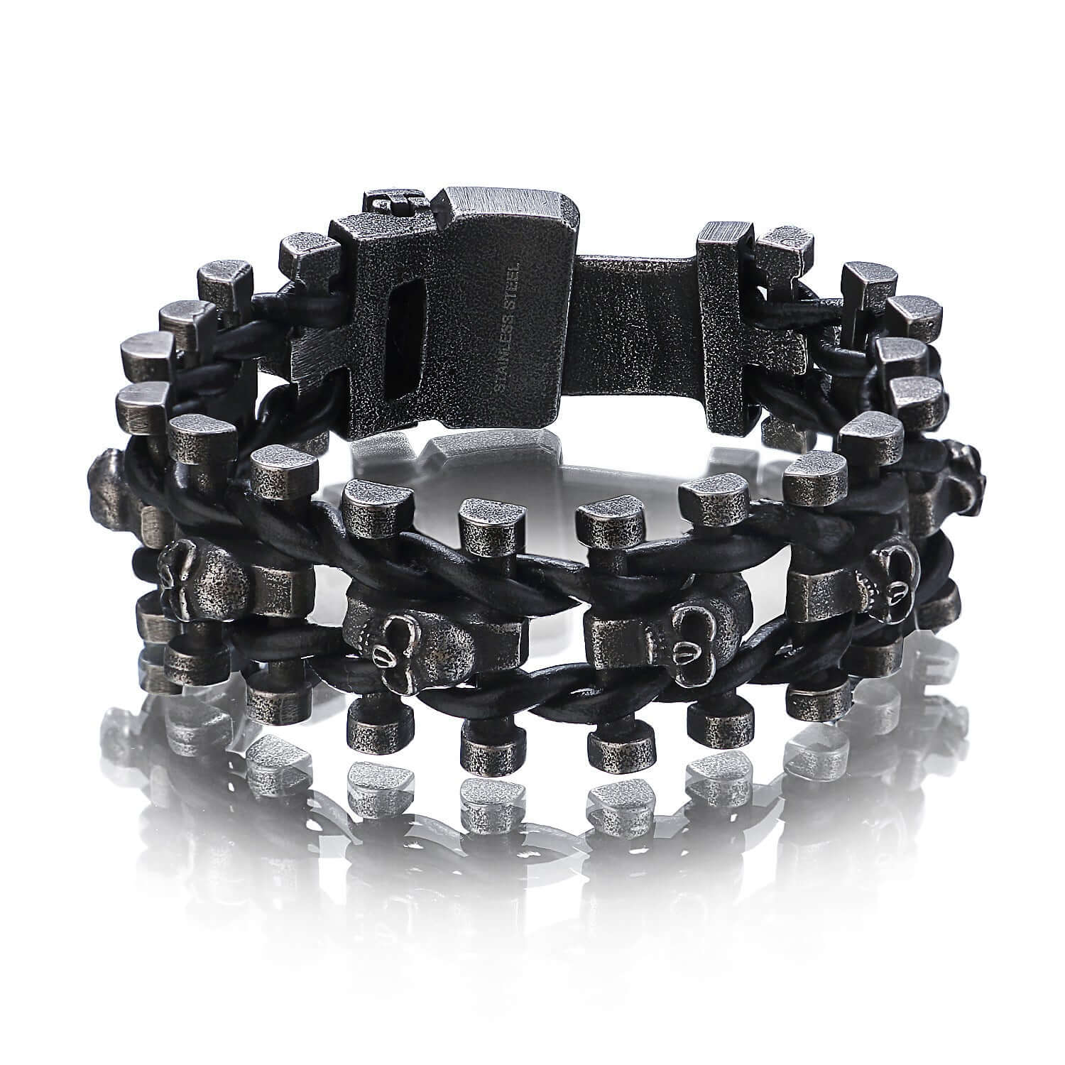 Men's Stainless Steel Skull Bracelet