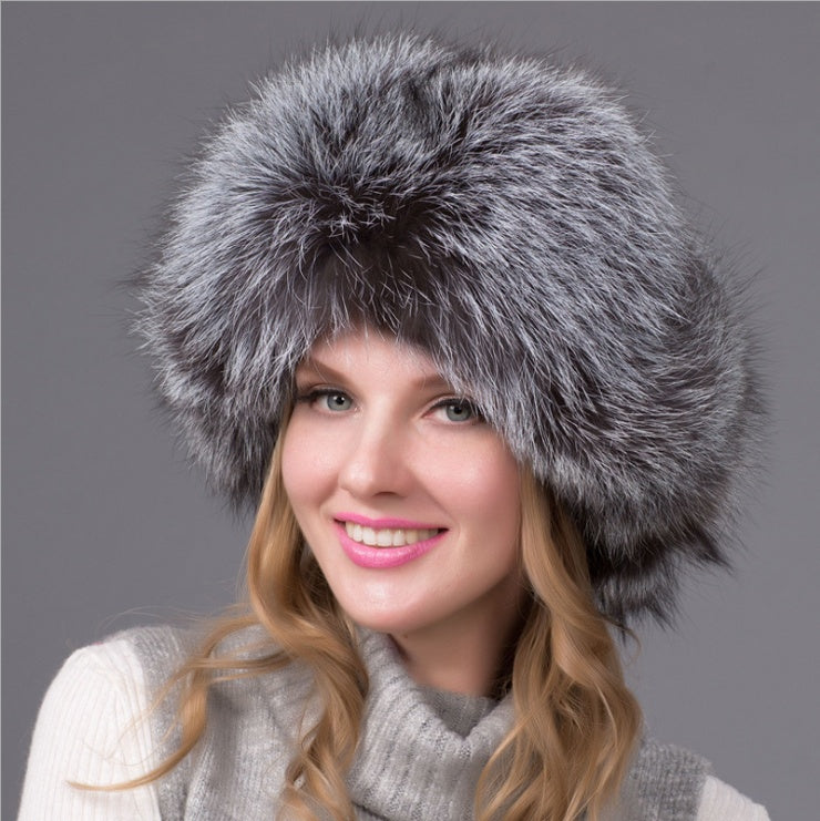 Women’s Fox Fur Hat - Luxurious & Warm Winter Style