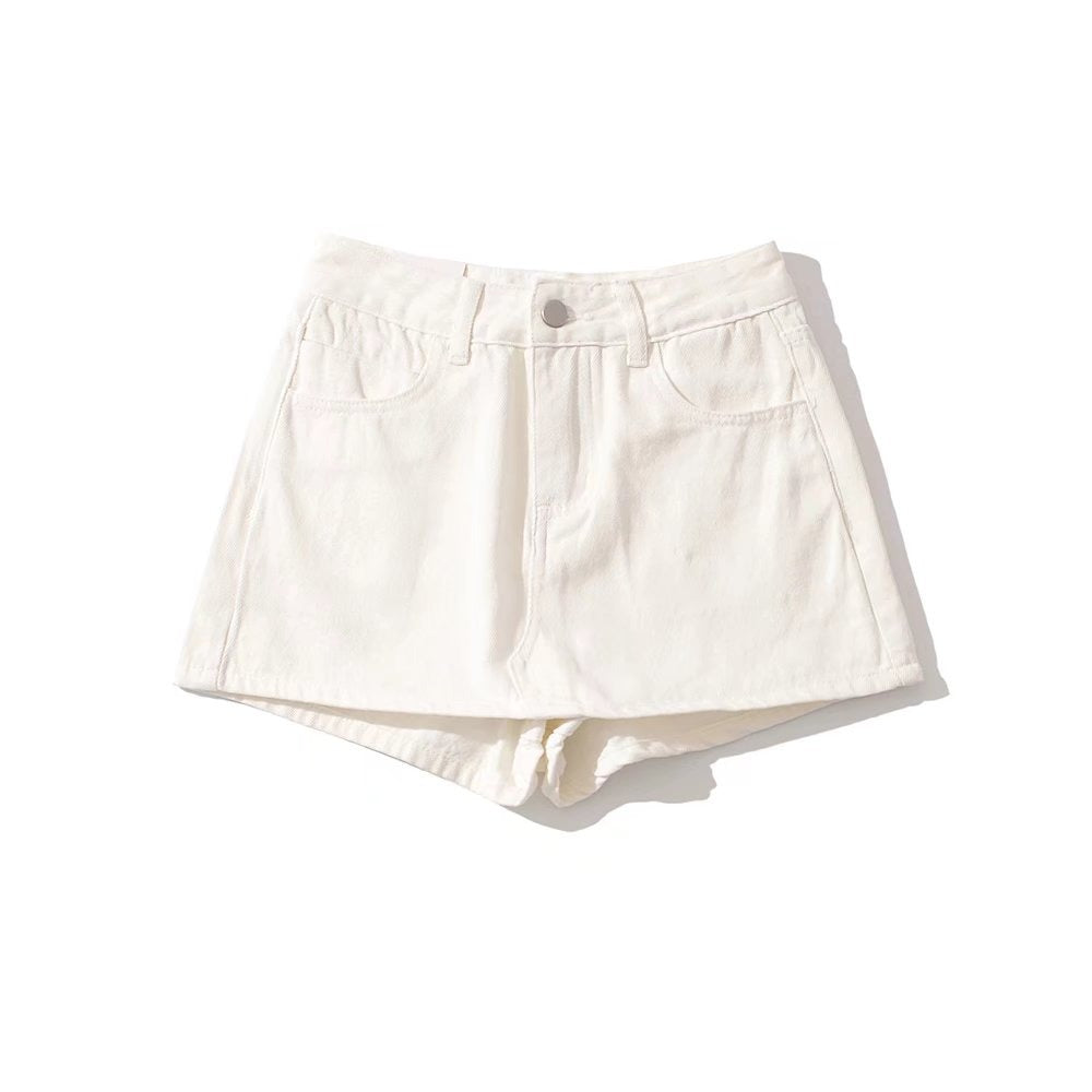 Women's Denim Skirted Shorts | Hallebeauty