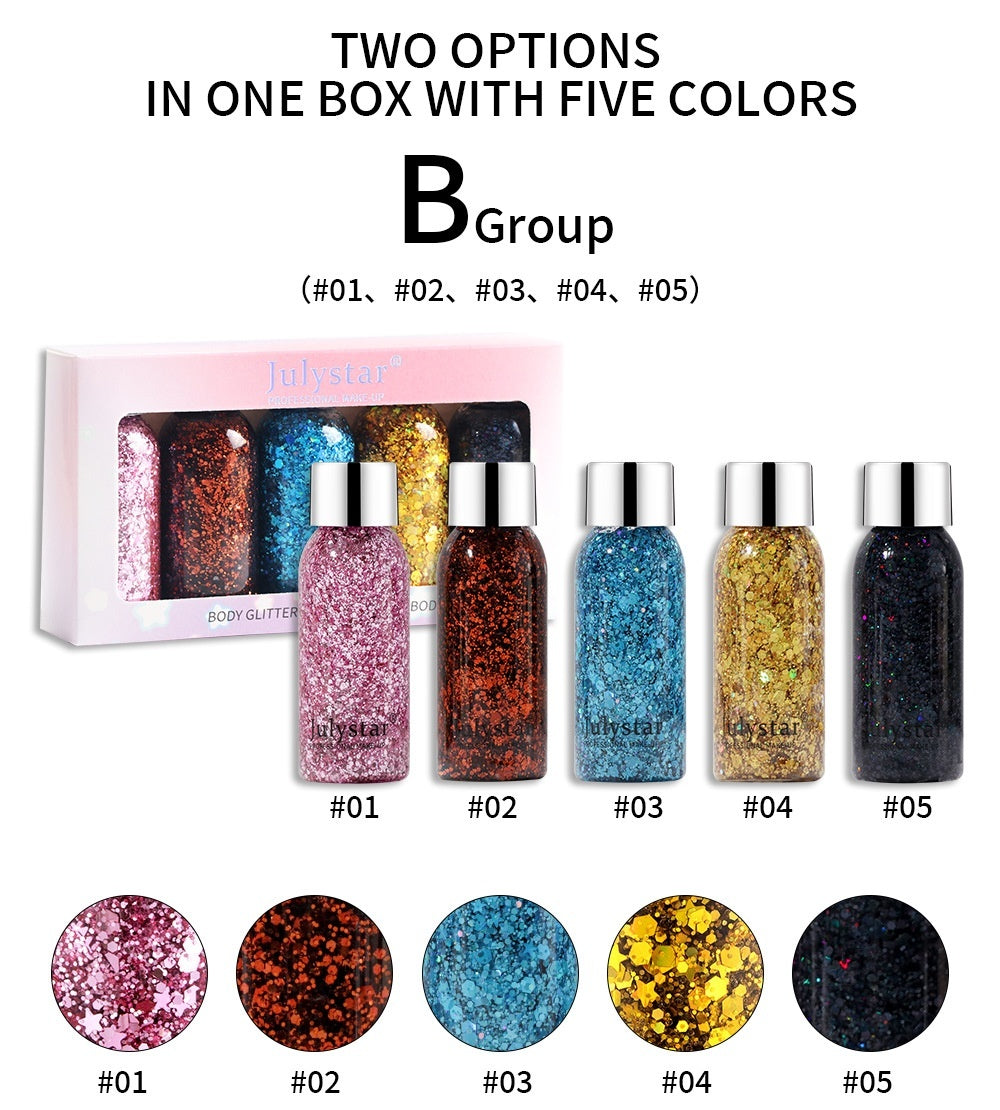Blue Sequins Liquid Eye Shadow
