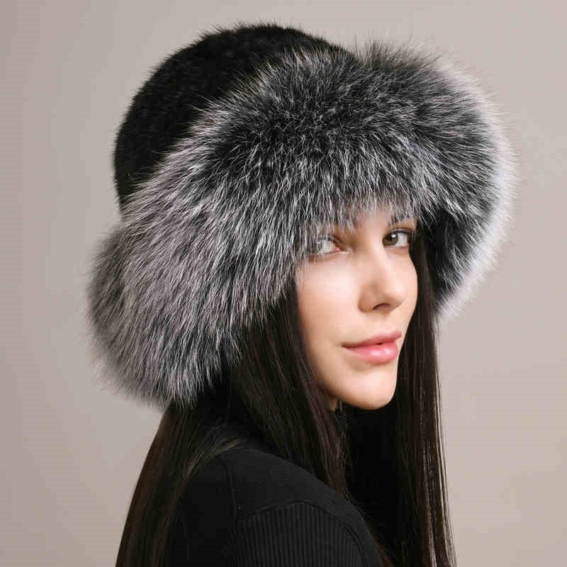 Women’s Mink Fur Hat - Braided Winter Elegance