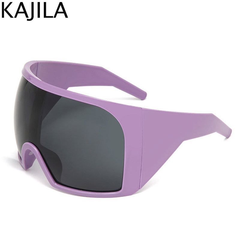 Punk Shield Sunglasses - Oversized Unisex Frames
