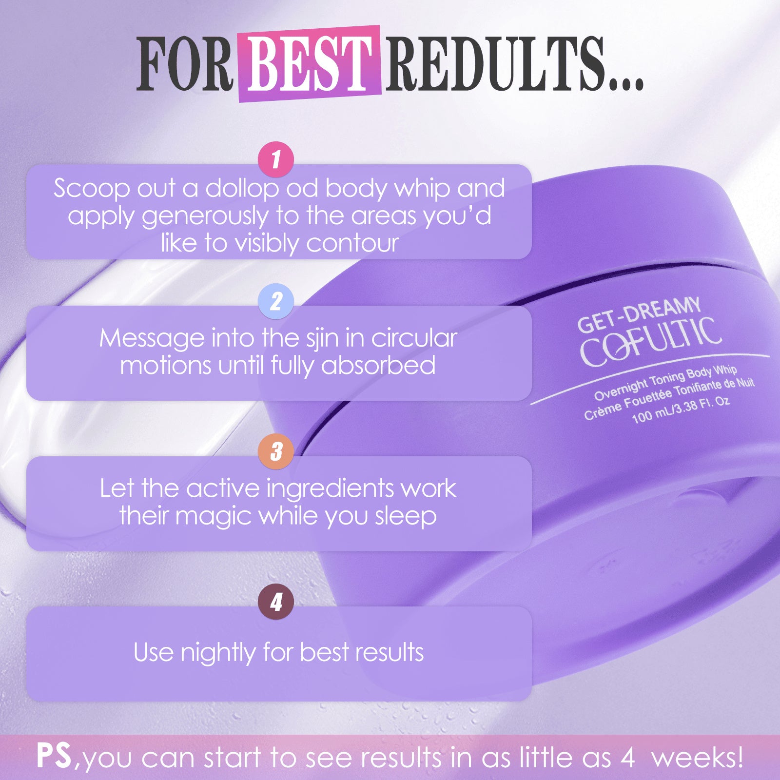 Cofultic Night Cream | Anti-Wrinkle Skin Tightening Treatment